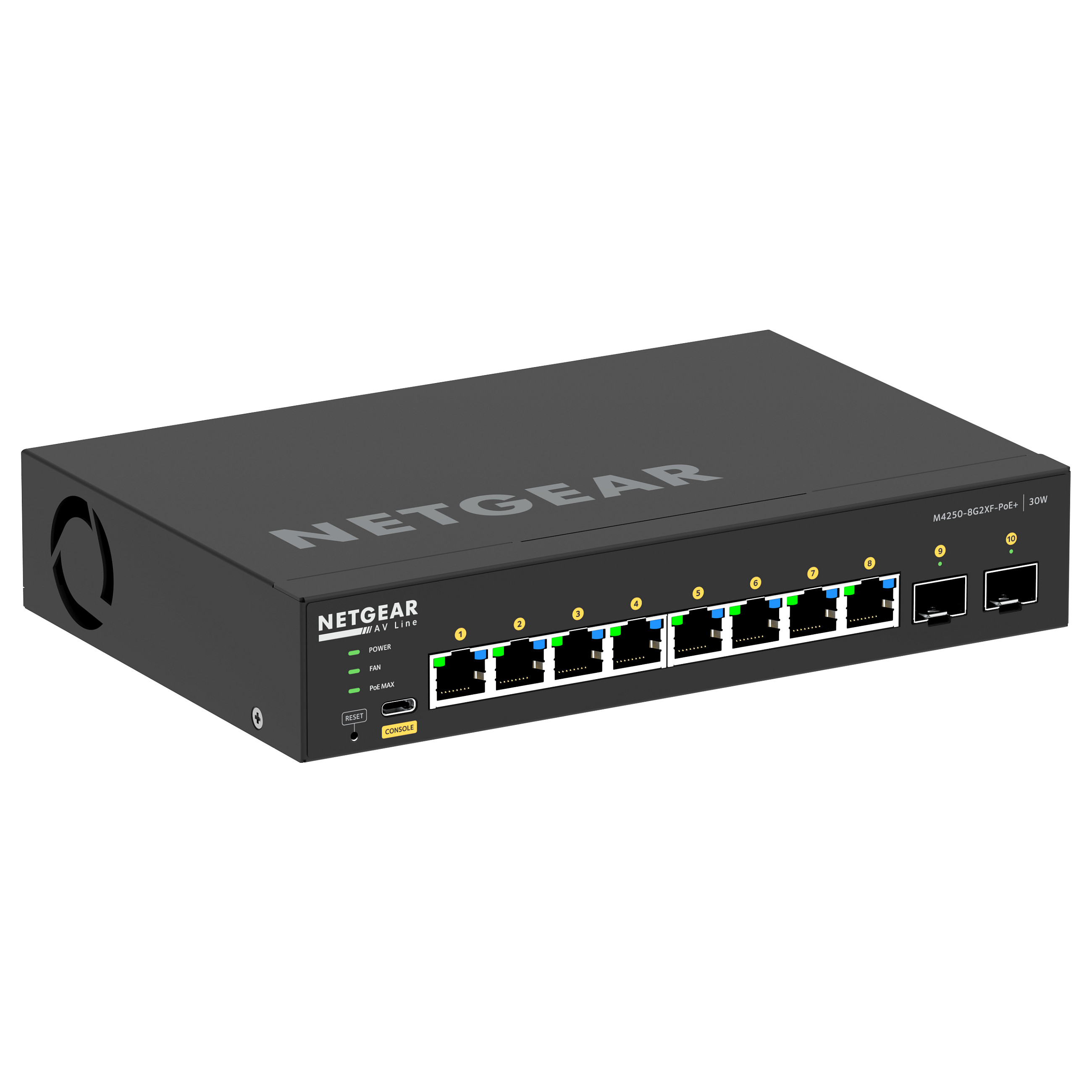 Prekidač NETGEAR 8x1G PoE+ 220W and 2xSFP+ (220W, 8x1G, 2xSFP+)-11