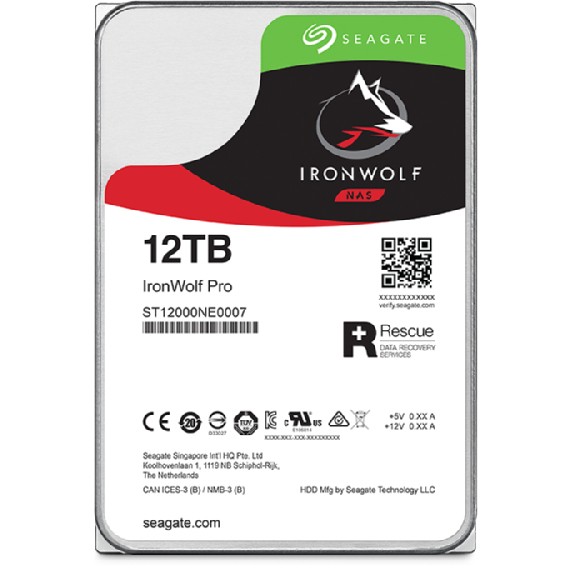 Unutarnji tvrdi disk SEAGATE Ironwolf Pro ST12000NT001 (3.5", 12000 GB, Serial ATA III)-13