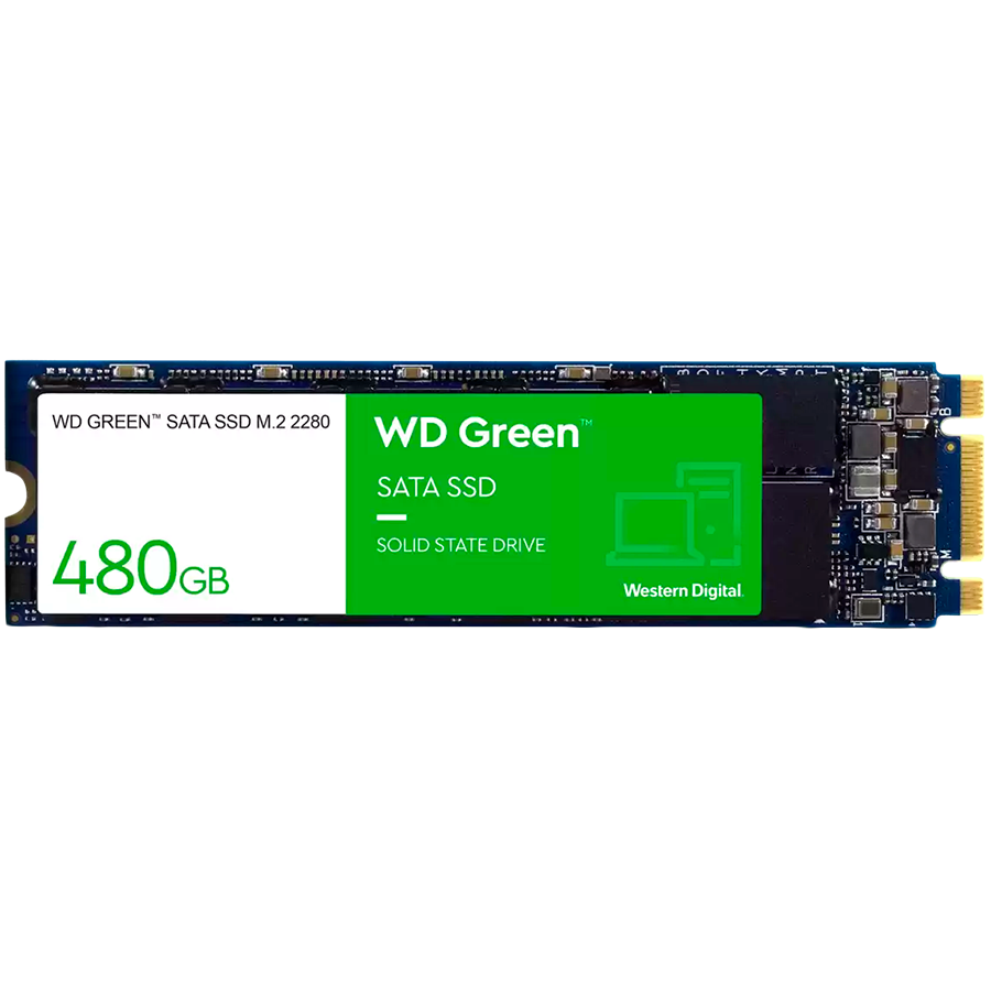 SSD disk WESTERN DIGITAL Green WDS480G3G0B (480gb, m.2, sata iii, 545mb/s)