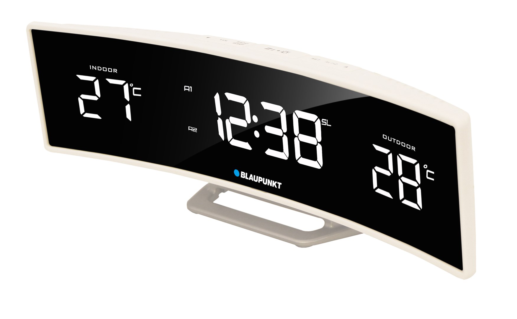 Blaupunkt CR12WH alarm clock Digital alarm clock Black, White-1