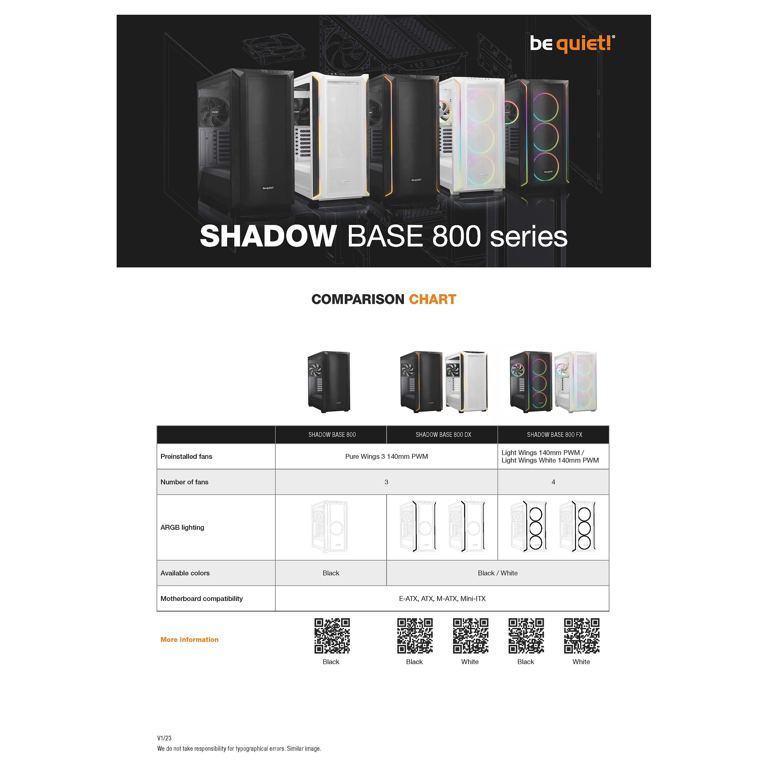 Kućište za računalo BE QUIET! Shadow Base 800 FX Black Midi Tower (USB 3.2 Gen 2, podrška za HDD 2.5" i 3.5", težina 12.3 kg, dimenzije 247x550x522 mm, podrška za ATX, micro ATX, Mini-ITX, EATX matične ploče)-13