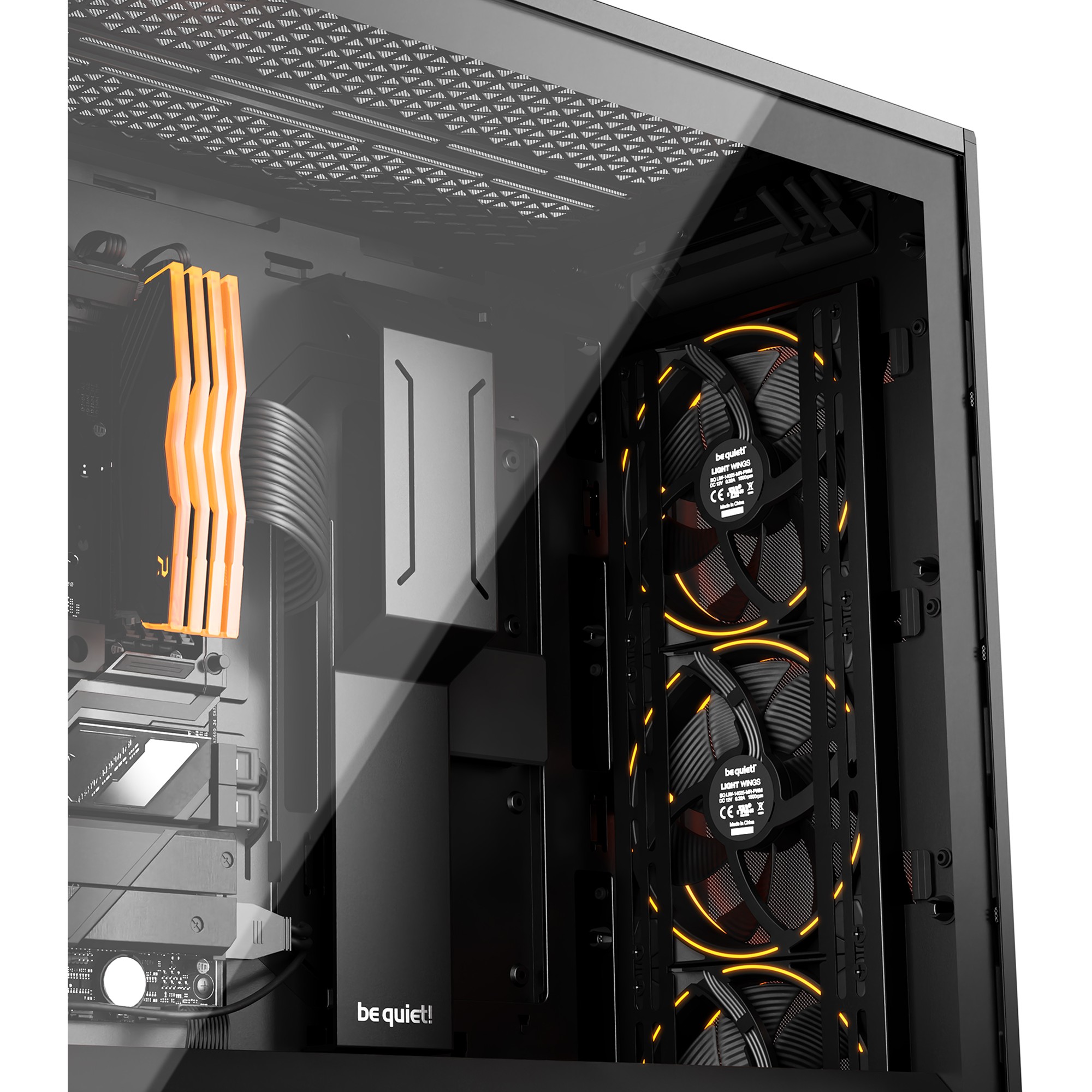 Kućište za računalo BE QUIET! Shadow Base 800 FX Black Midi Tower (USB 3.2 Gen 2, podrška za HDD 2.5" i 3.5", težina 12.3 kg, dimenzije 247x550x522 mm, podrška za ATX, micro ATX, Mini-ITX, EATX matične ploče)-10