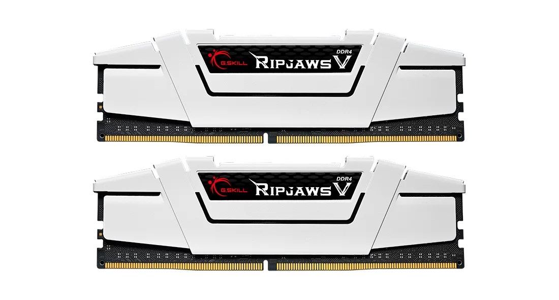 Memorija G.SKILL RIPJAWSV (32 GB: 2 x 16 GB, DDR4, 3600 MHz, CL18, XMP2) bijela-0