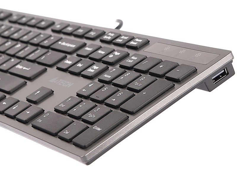 Tipkovnica A4TECH KV-300H (USB, QWERTY, crna, siva) – internacionalna non HR tipkovnica-6
