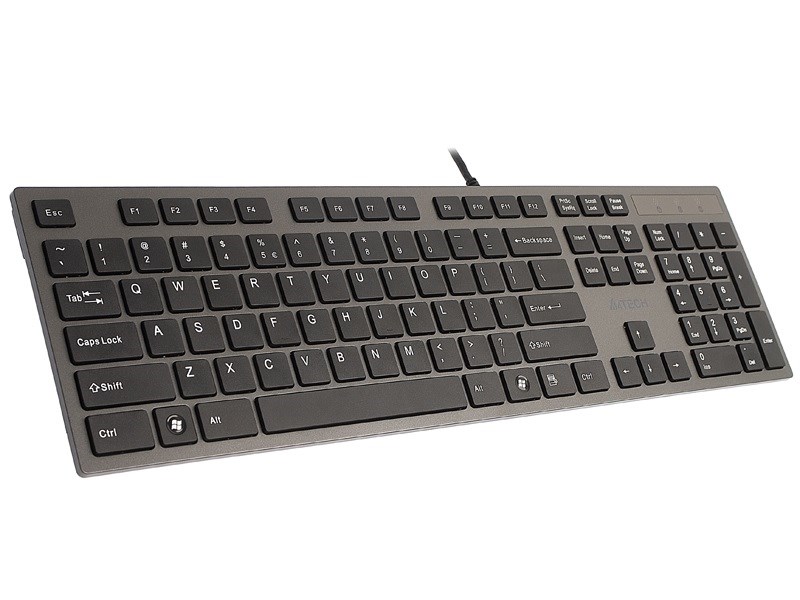 Tipkovnica A4TECH KV-300H (USB, QWERTY, crna, siva) – internacionalna non HR tipkovnica-1