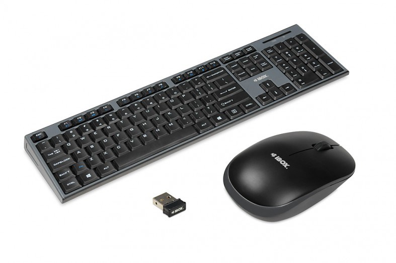 iBox IKMS606W keyboard RF Wireless English Black – internacionalna non HR tipkovnica