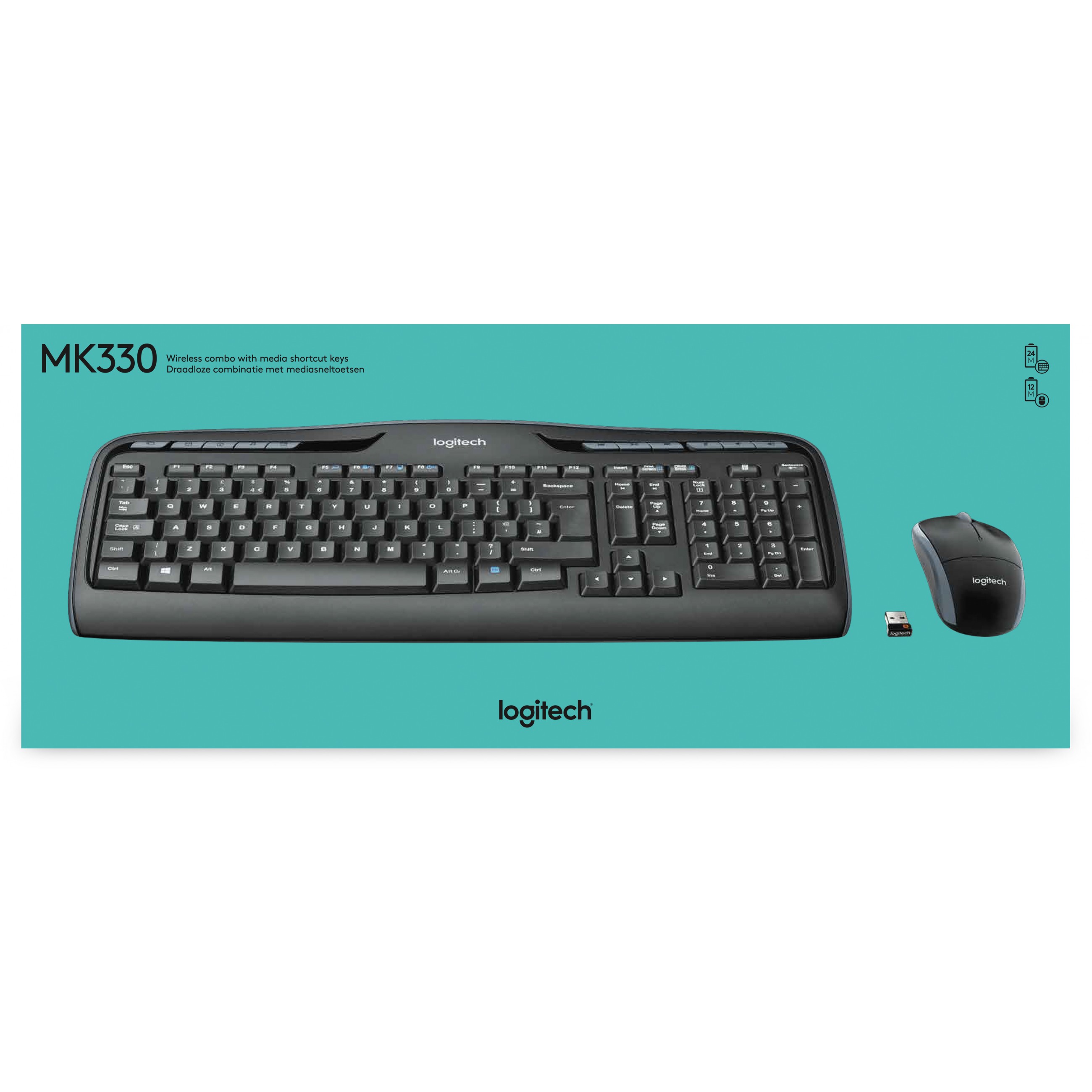 Bežični komplet LOGITECH Wireless Combo MK330 (miš i tipkovnica) – internacionalna non HR tipkovnica-4
