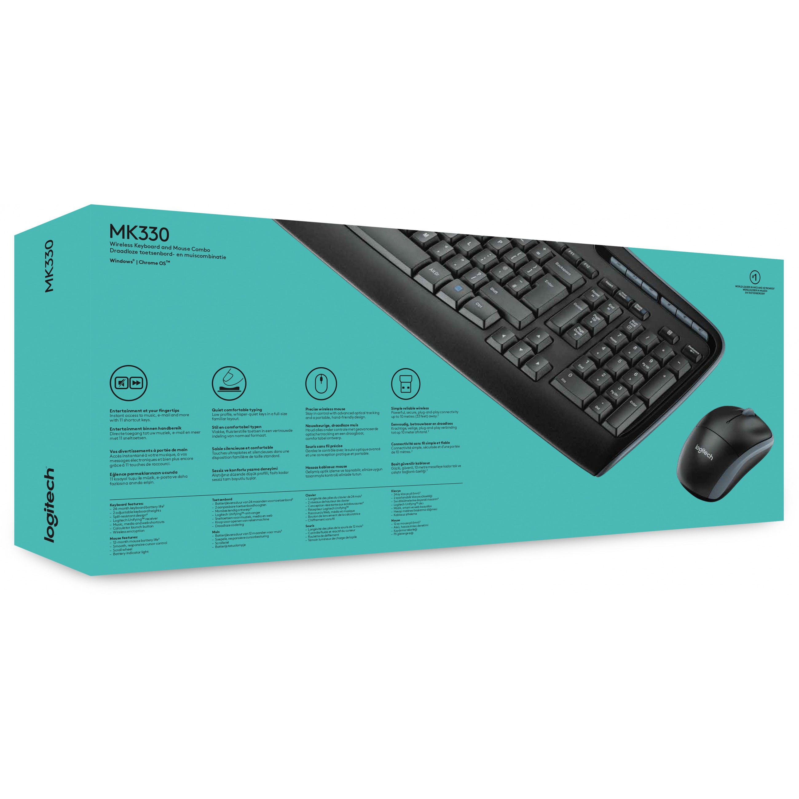 Bežični komplet LOGITECH Wireless Combo MK330 (miš i tipkovnica) – internacionalna non HR tipkovnica-7