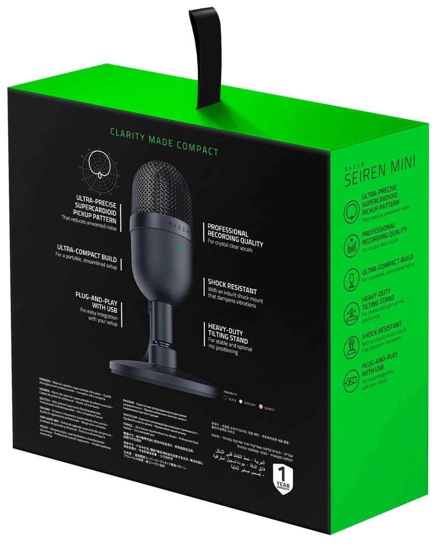 Razer Seiren Mini Black Table microphone-2