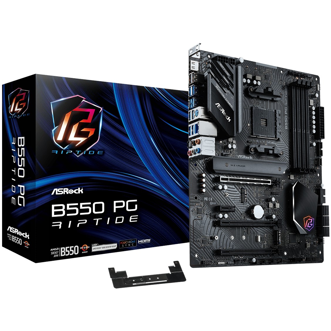 Matična ploča AMD B550 ASROCK B550 PG Riptide (Socket AM4, ATX)-0