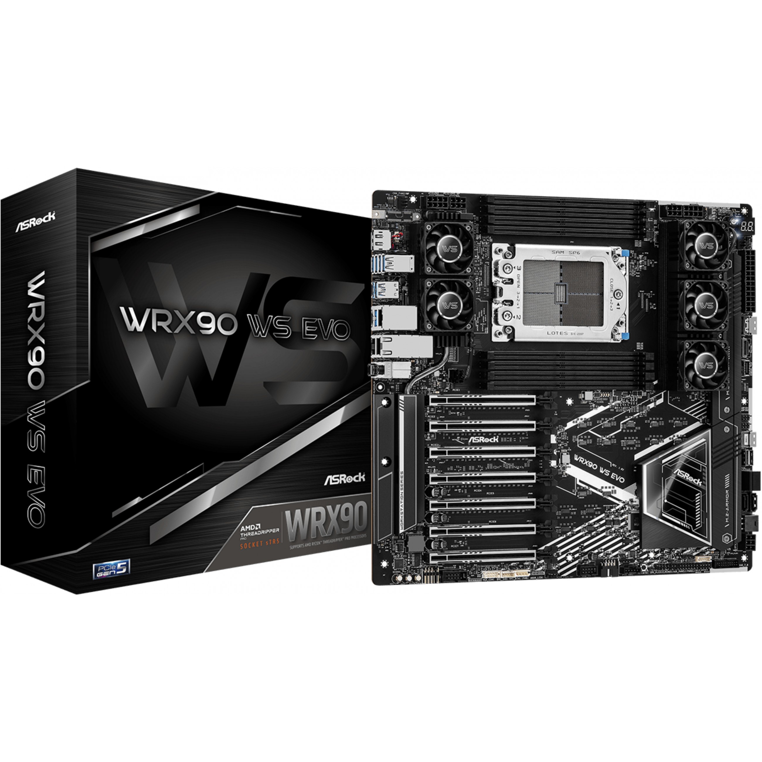 Ploča glavna ASROCK WRX90 WS EVO (AMD Ryzen™ Threadripper™, DDR5, 2 TB, EEB)