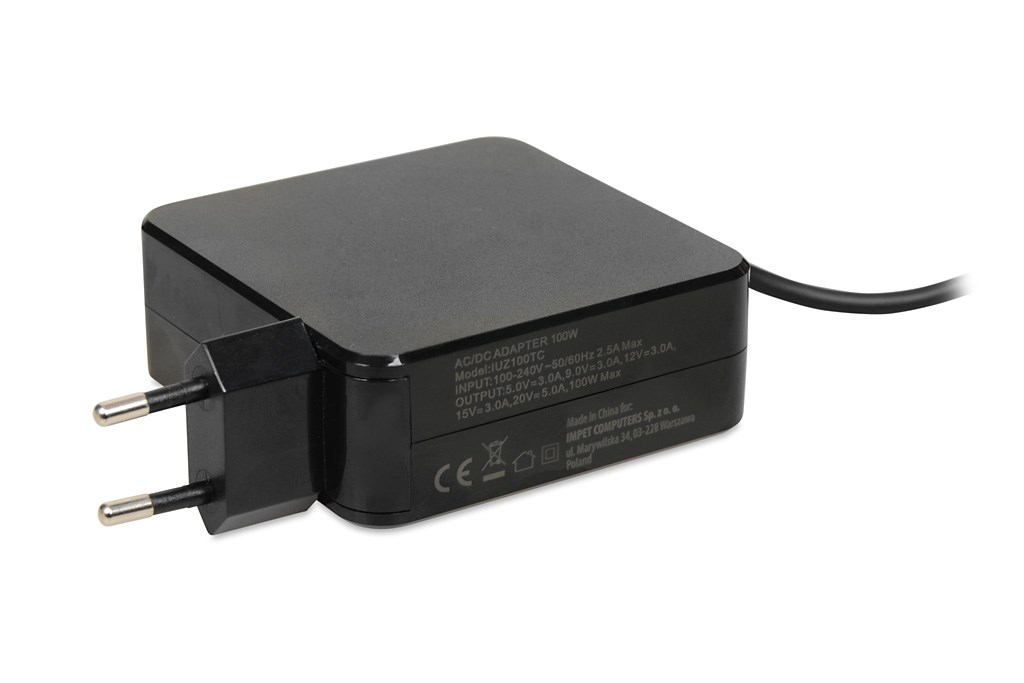 iBOX IUZ100TC laptop charger PD 100W, E-mark chip-5