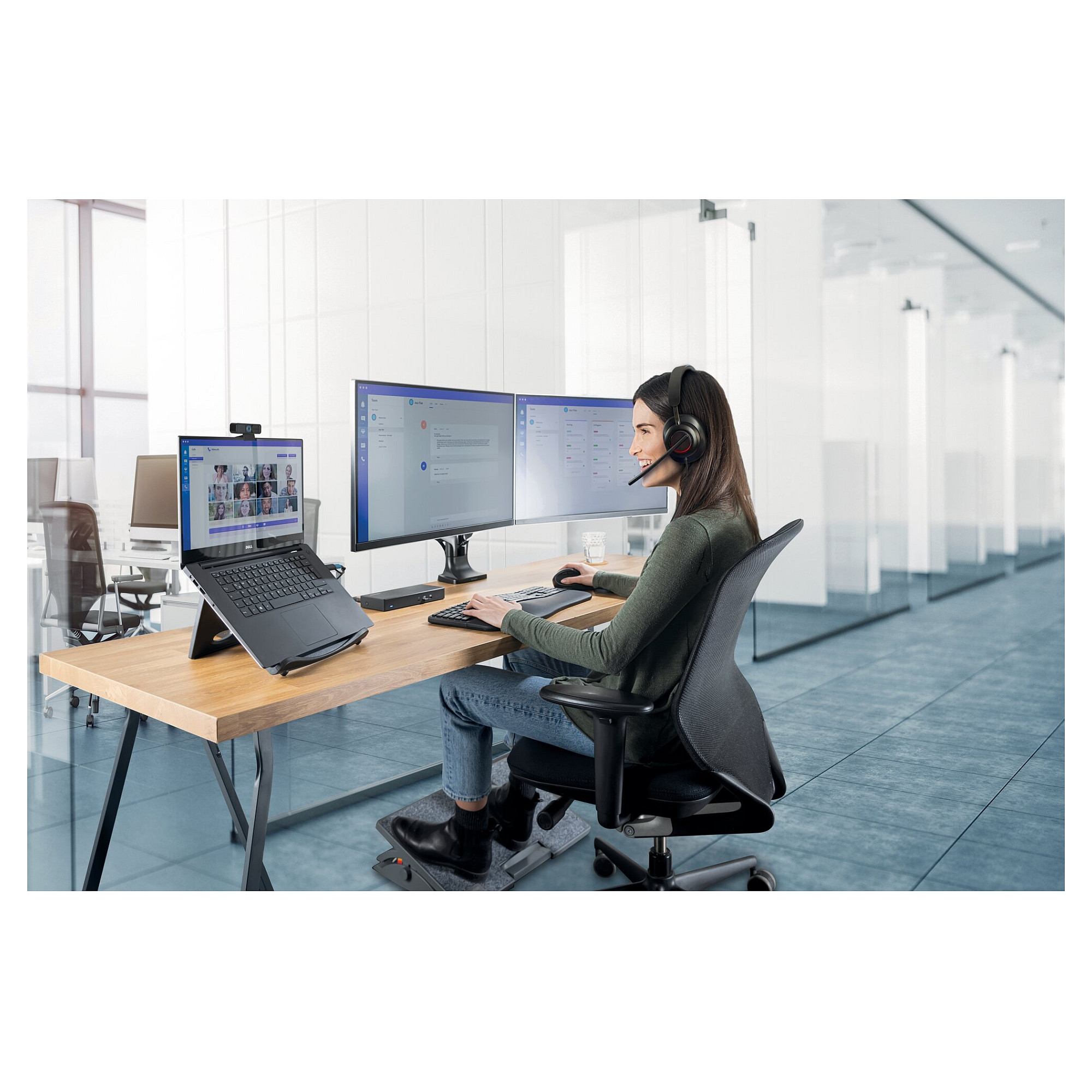 Podloga za hlađenje laptopa KENSINGTON SmartFit Easy Riser crna-32