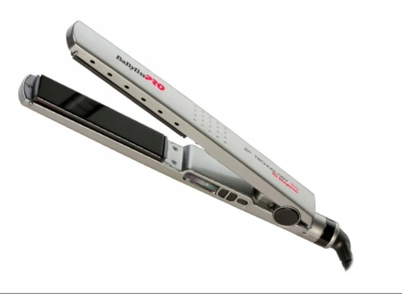 Pegla za kosu BaByliss PRO BAB2091EPE (EP Technology 5.0 titanijsko-keramičke ploče 28 × 110 mm, Ionic tehnologija, Advanced Heat Management™, 5 temperatura 150–230 °C, LED zaslon, rotirajući kabel)-2