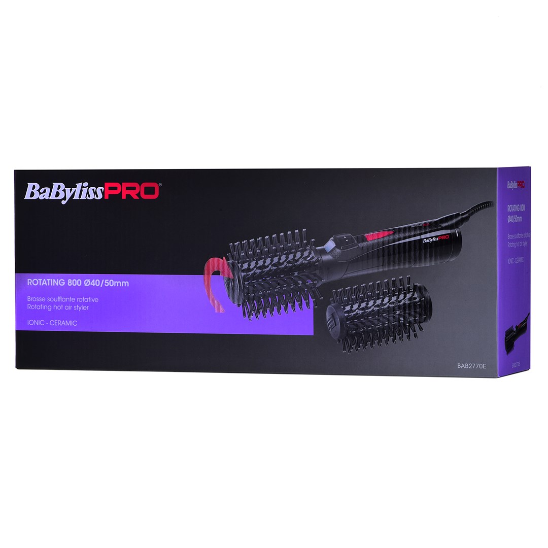 BaBylissPRO BAB2770E hair styling tool Hot air brush Steam crna 800 W 2.7 m-10