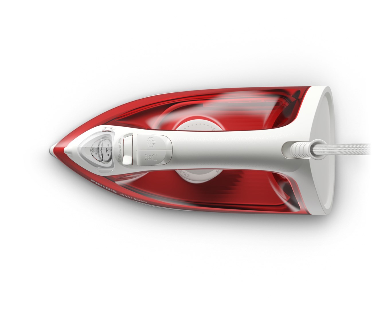 Philips Steam Iron DST 2010/40 Non-stick soleplate Red, White-5