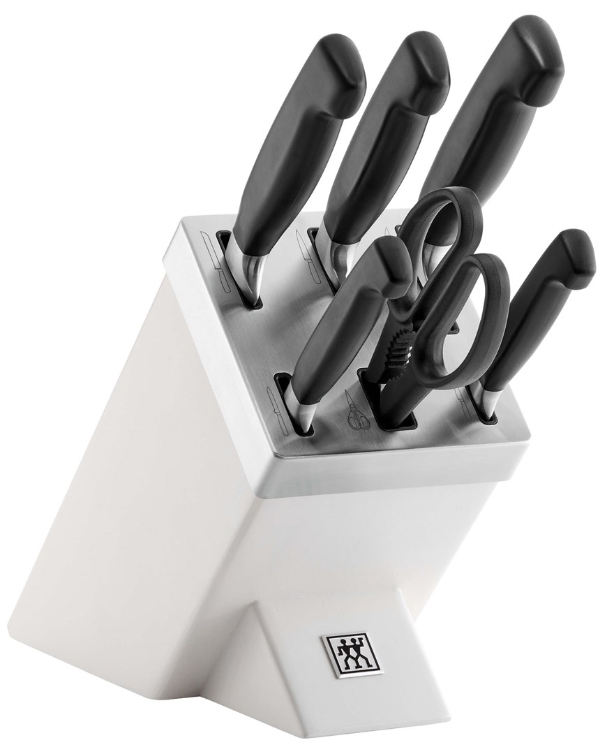 Set noža i pribora s blokom ZWILLING FOUR STAR (35148-207-0, 7 komada bijeli)-0