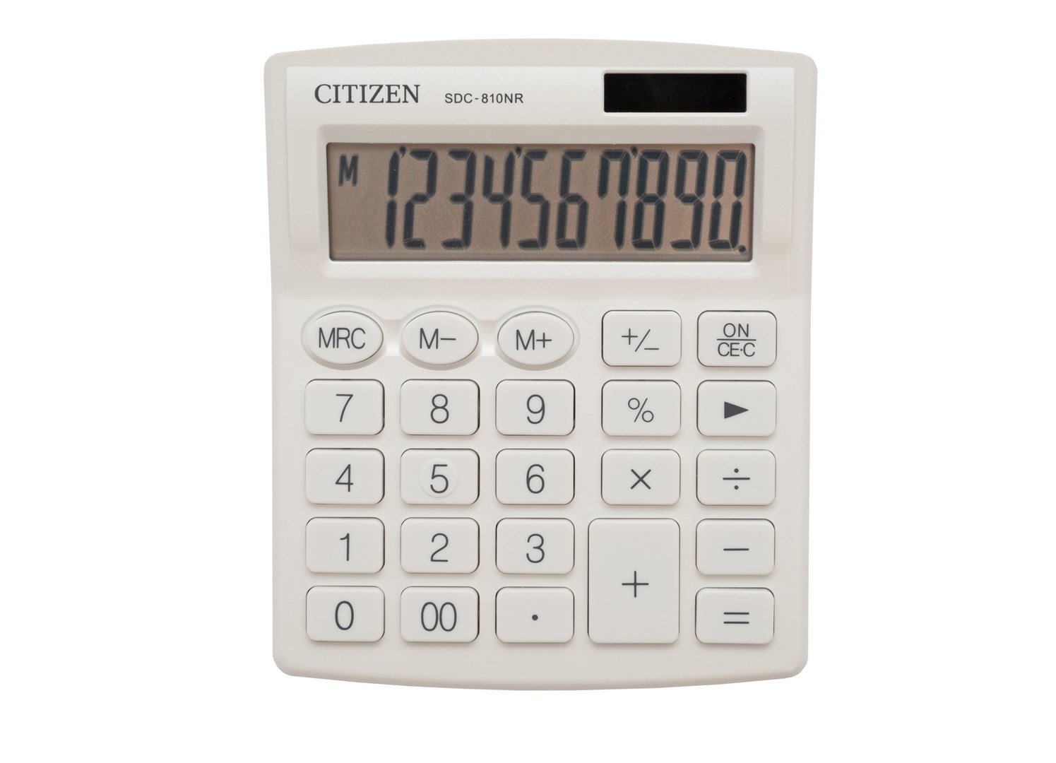 CITIZEN SDC-810NRWHE office calculator, 10-digit, 127x105mm, white-0