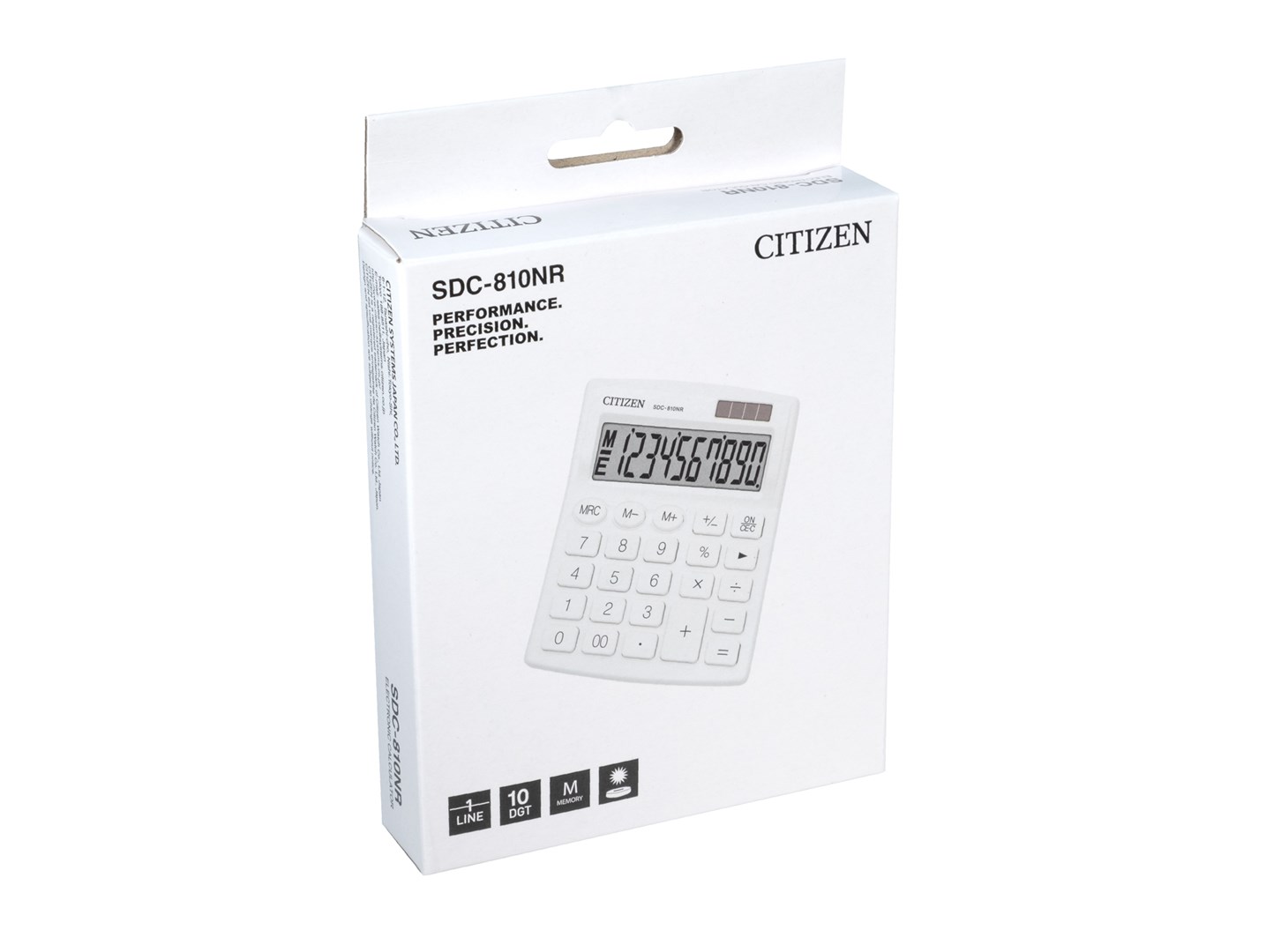 CITIZEN SDC-810NRWHE office calculator, 10-digit, 127x105mm, white-3