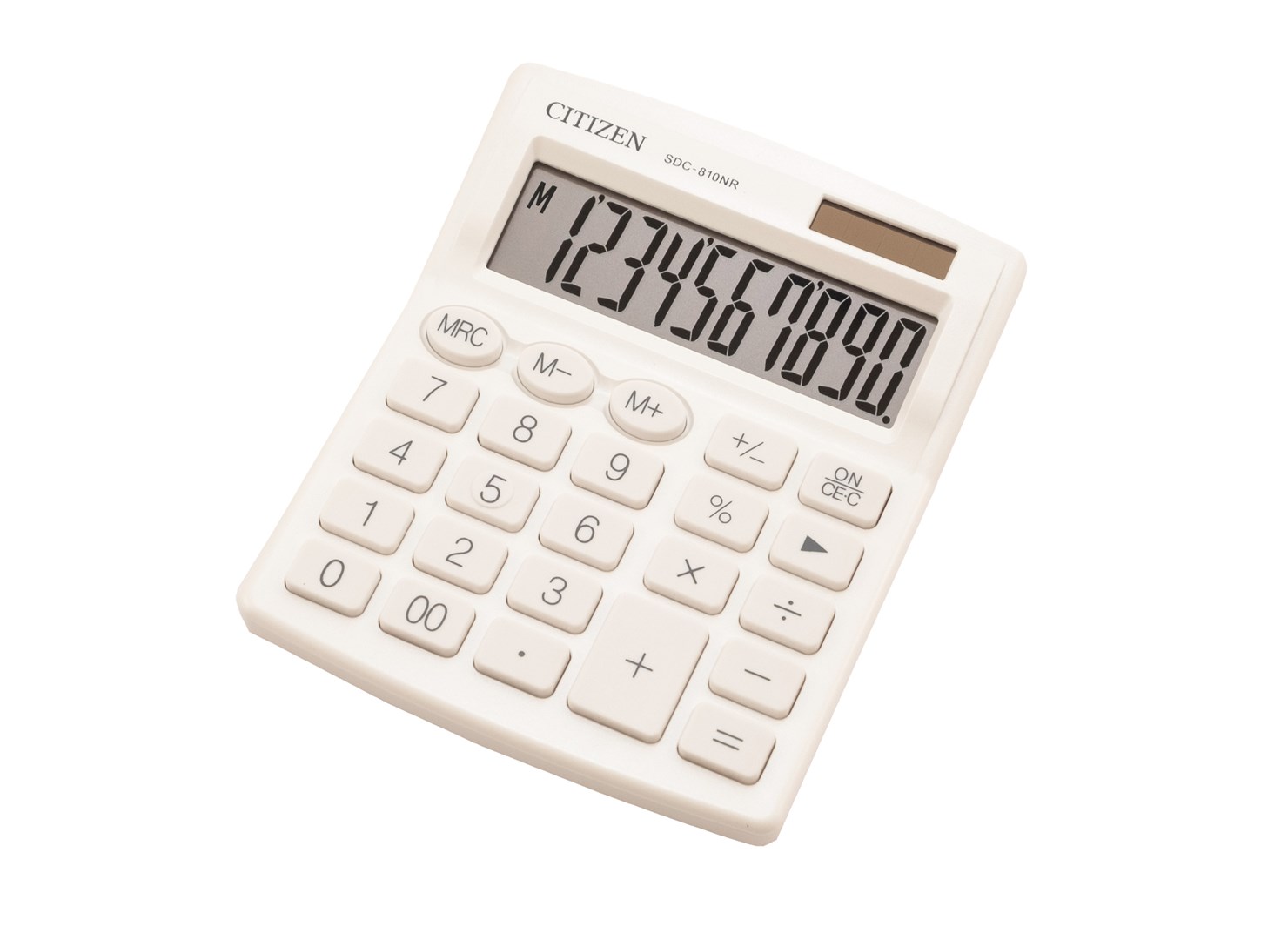 CITIZEN SDC-810NRWHE office calculator, 10-digit, 127x105mm, white-1