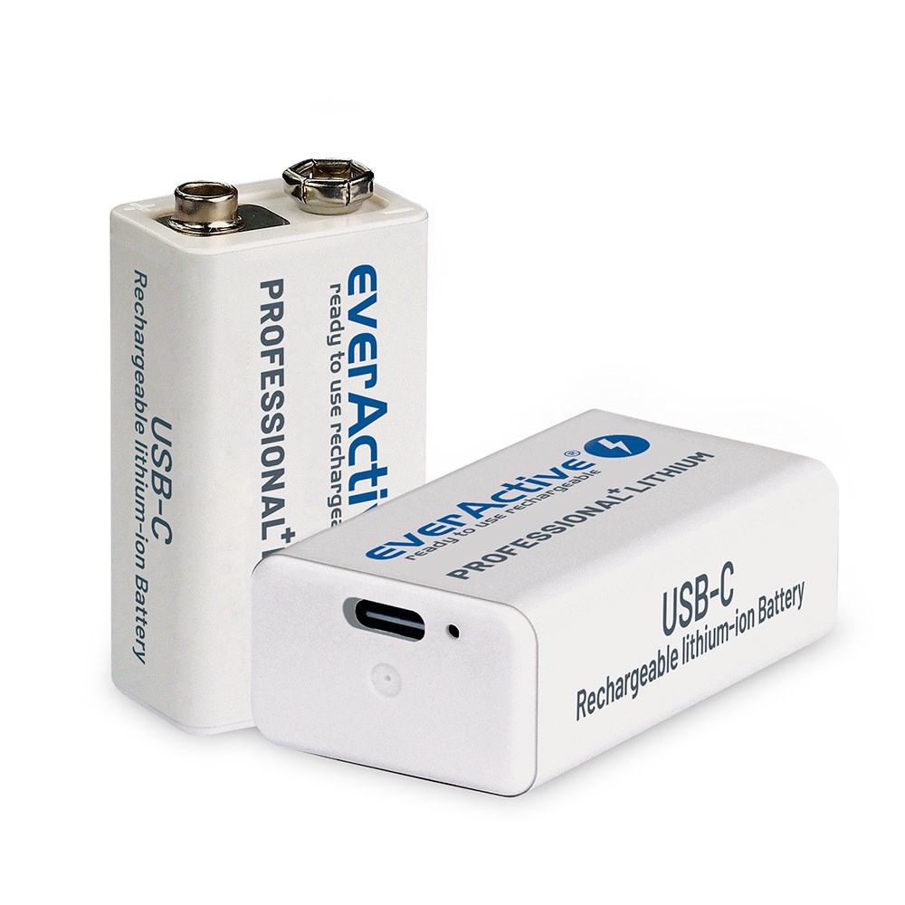 Litij-ionska baterija EVERACTIVE 6F22/9V (550 mAh, EVHR22-5)-3