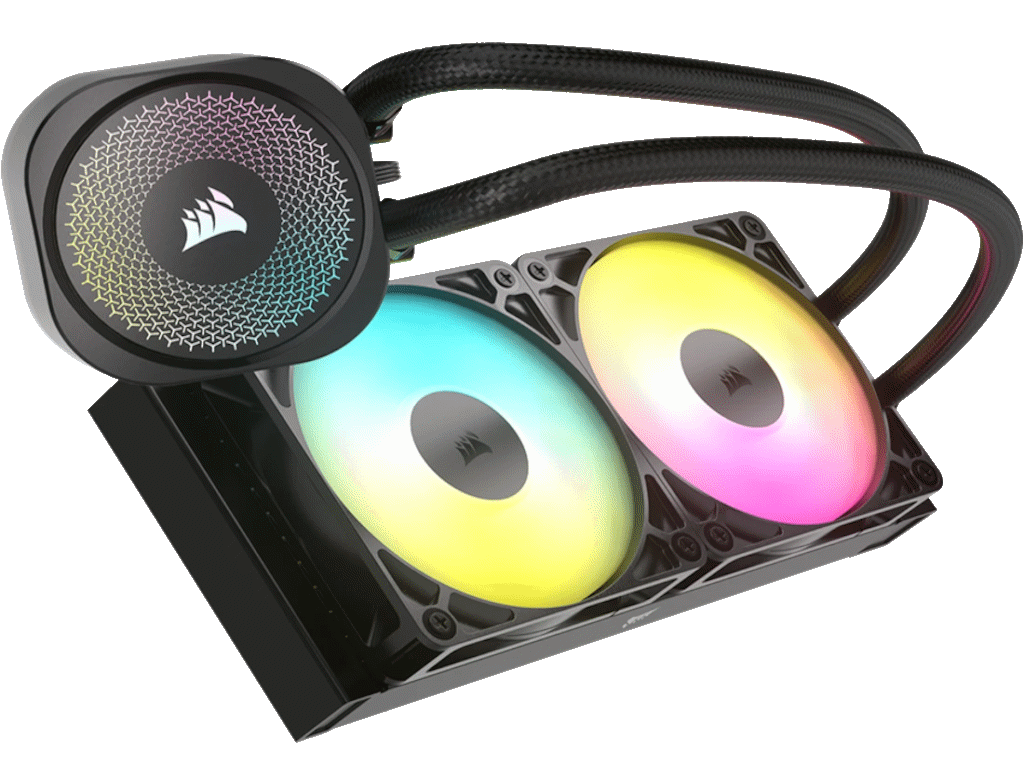 Hladnjak za procesor CORSAIR NAUTILUS 240 RS ARGB (Air cooler, crni, 2 ventilatora, LED osvjetljenje)-8