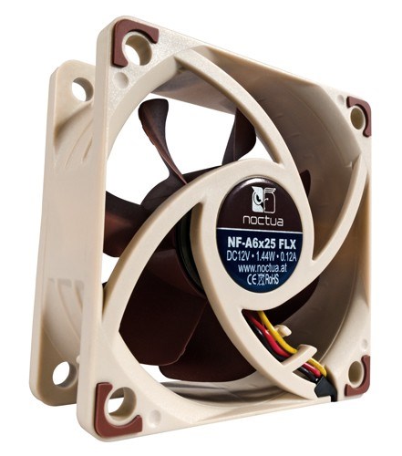 Ventilator za kućište računala Noctua NF-A6X25 FLX (6 cm, smeđi)-1