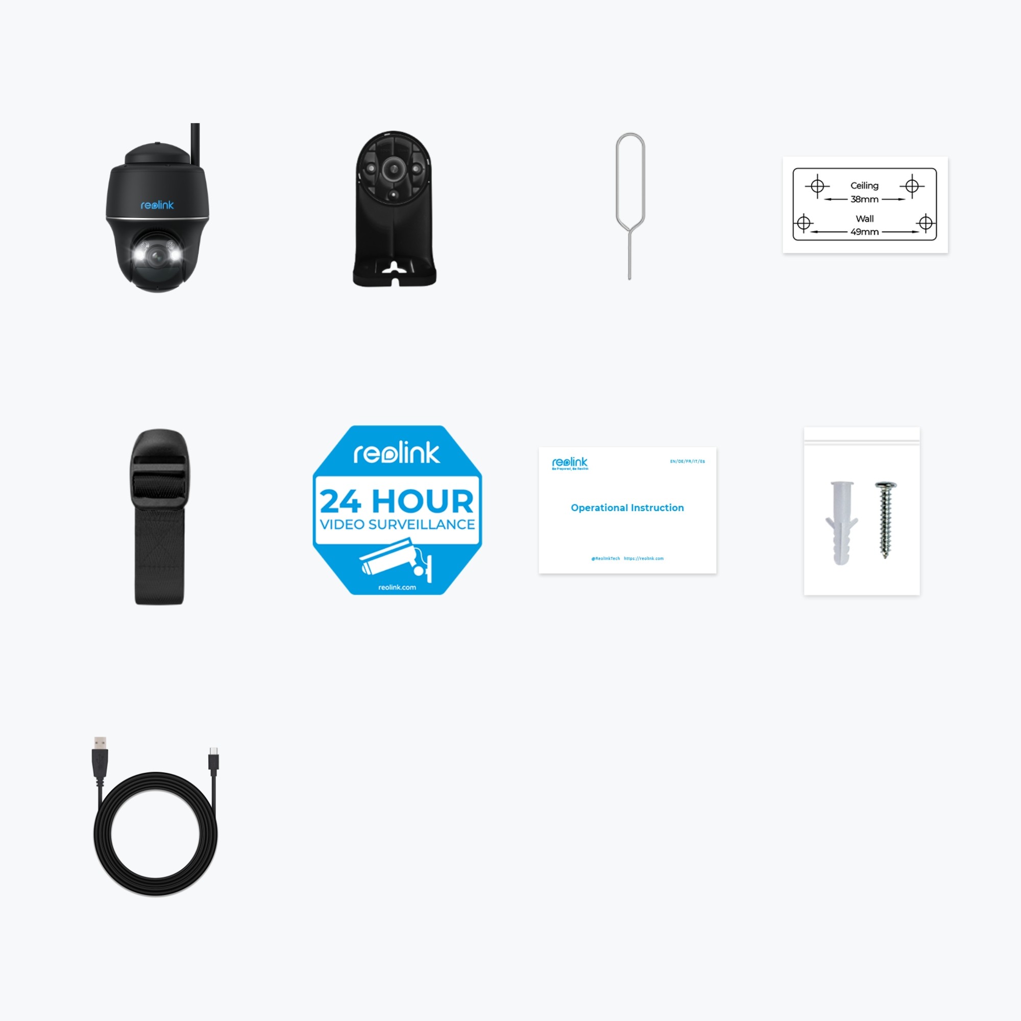IP kamera REOLINK ARGUS PT 5MP TYP-C crna boja (8 MP, 3840 x 2160, noćno vidjenje do 30 m)-3