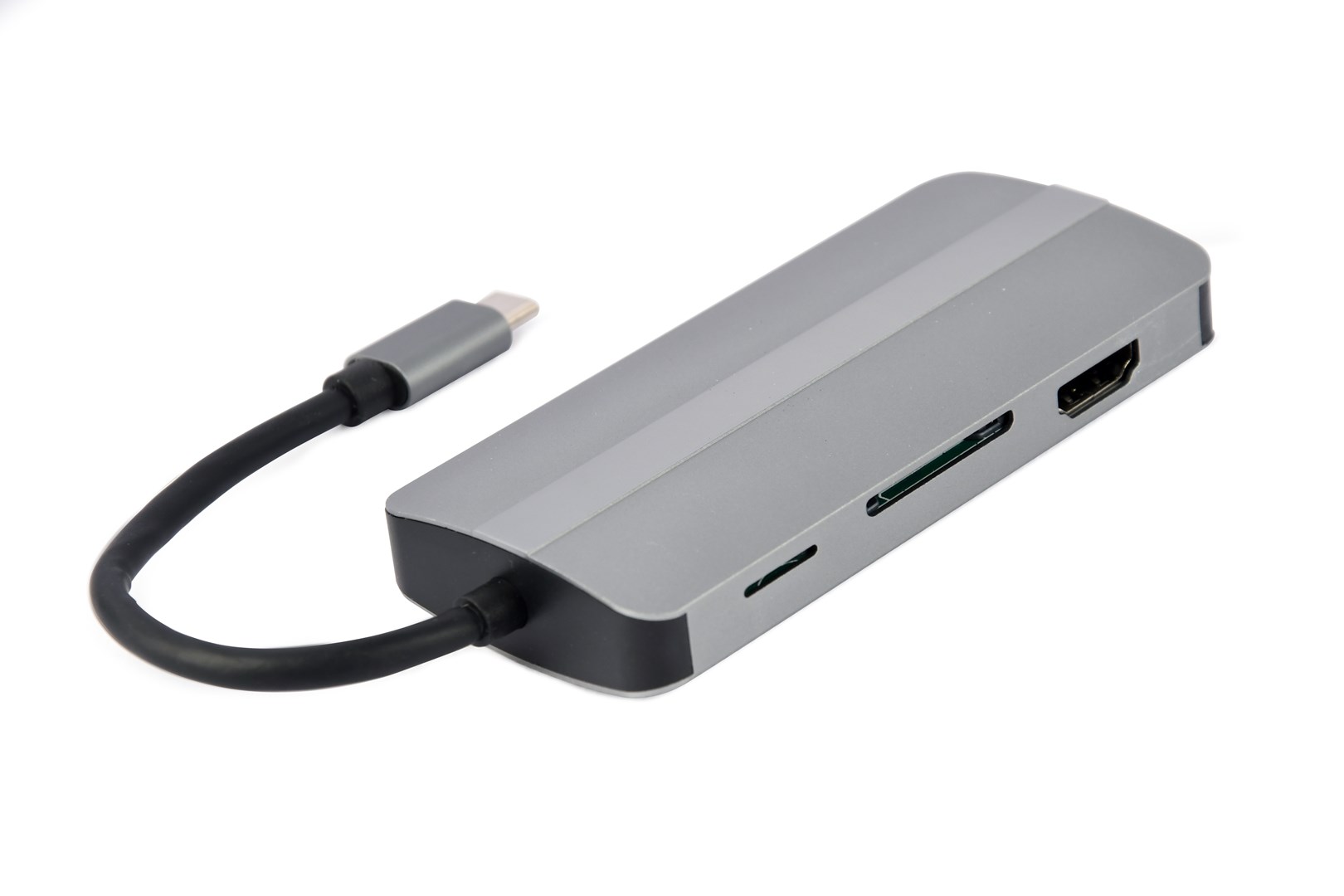 USB hub GEMBIRD A-CM-COMBO8-02 (usb-c, hdmi, vga, čitač kartica, srebrni)-2