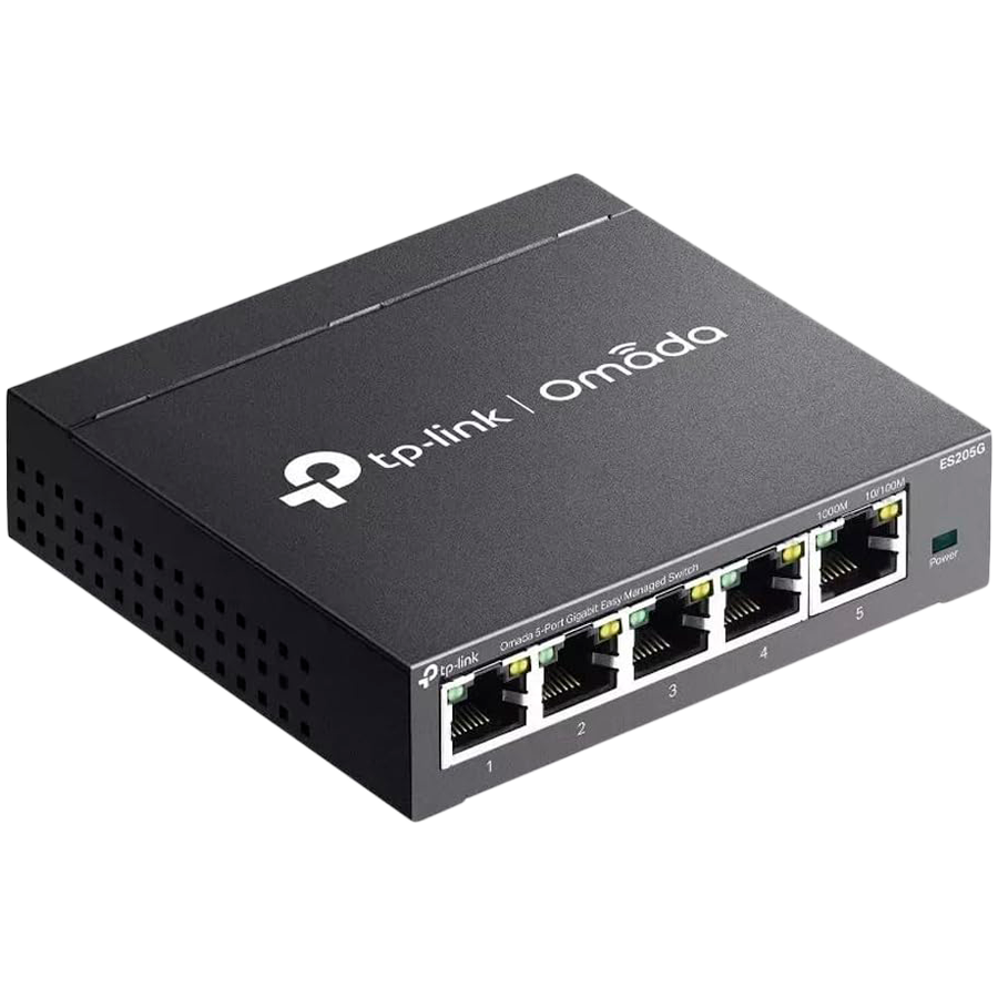 Switch TP-LINK Omada ES205G Managed Gigabit Ethernet (10/100/1000) crni-1