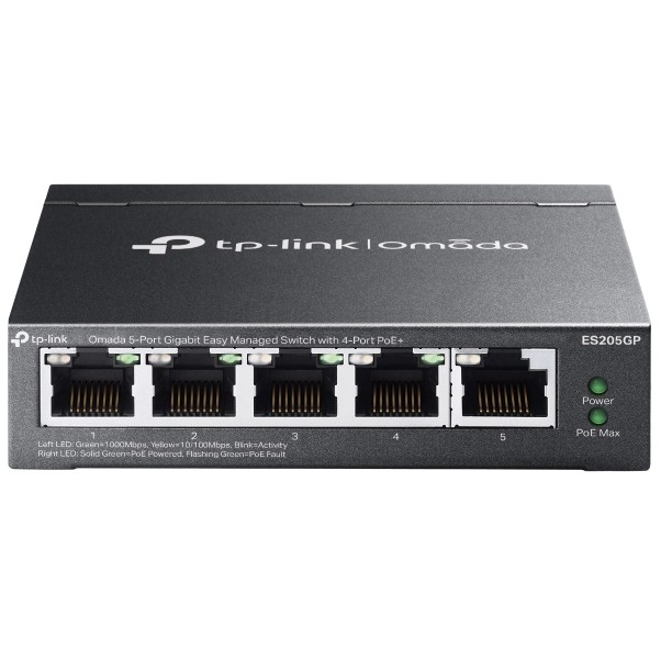 Switch TP-LINK Omada ES205G Managed Gigabit Ethernet (10/100/1000) crni-5