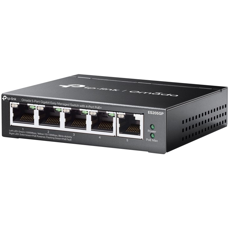 Switch TP-LINK Omada ES205G Managed Gigabit Ethernet (10/100/1000) crni-7