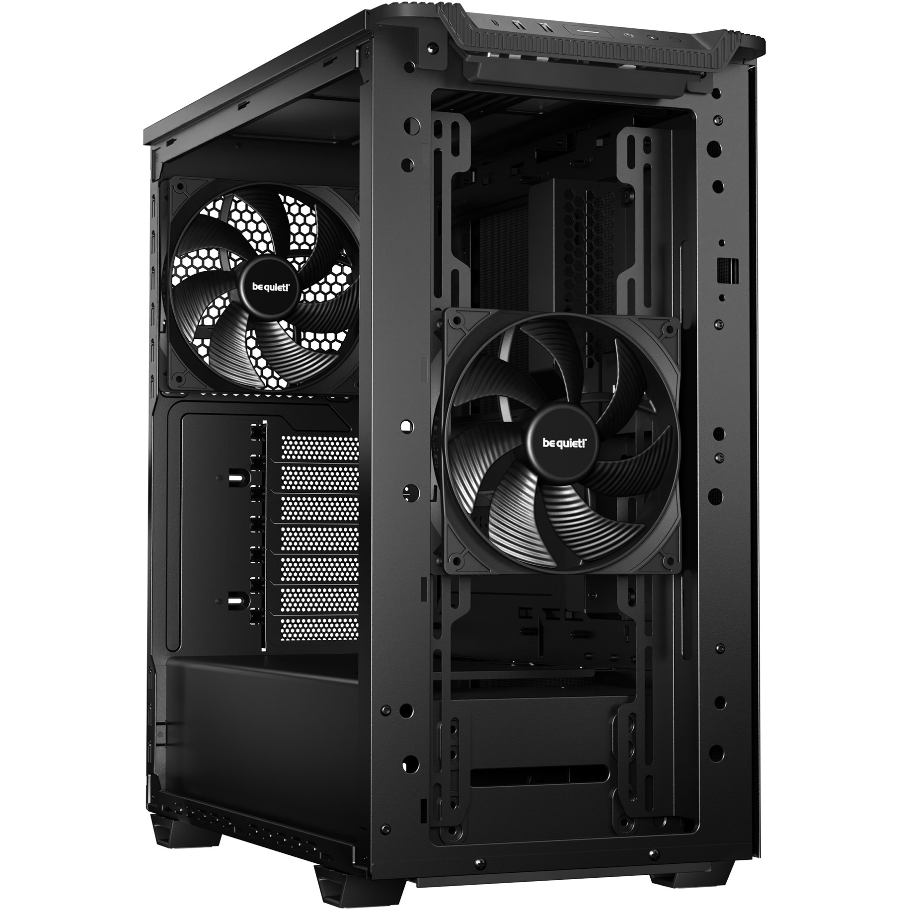 Kućište za računalo BE QUIET! PURE BASE 501 (Midi Tower, crna boja, prozor za protok zraka, podržava ATX/micro ATX/Mini-ITX)-2