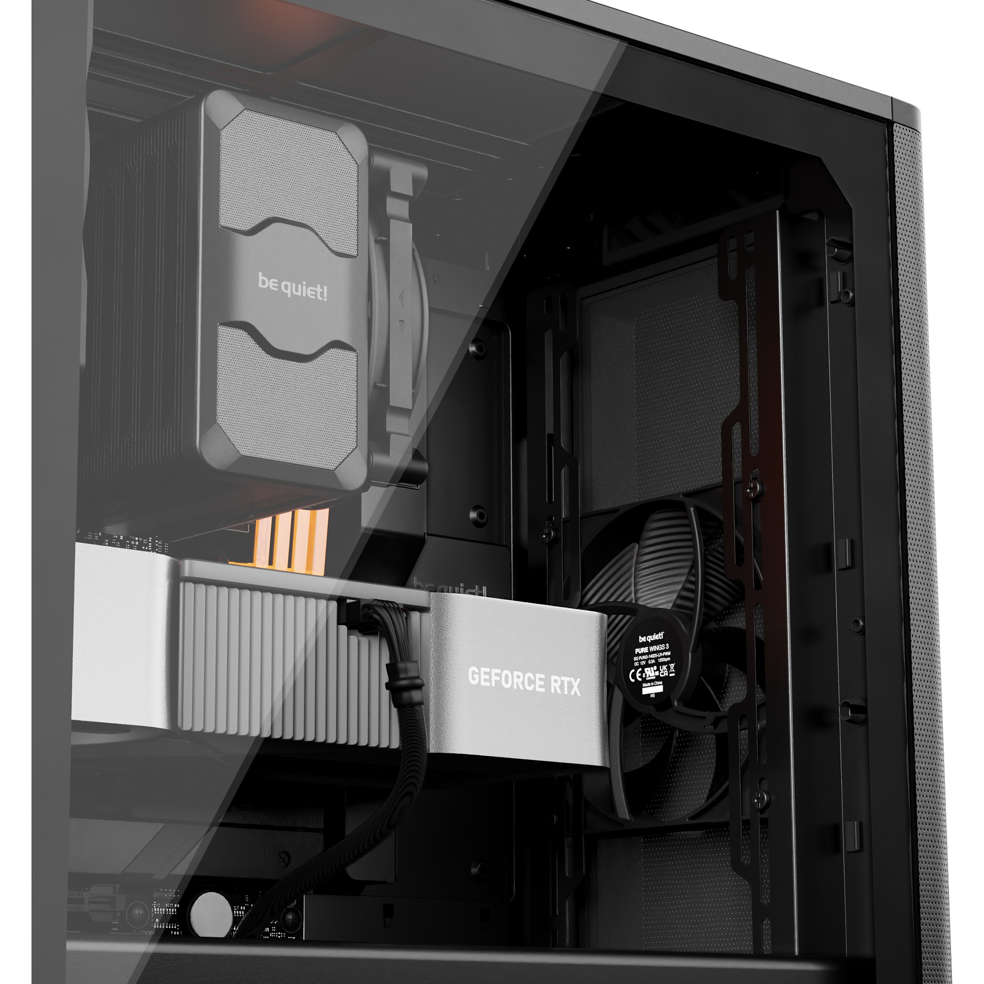 Kućište za računalo BE QUIET! PURE BASE 501 (Midi Tower, crna boja, prozor za protok zraka, podržava ATX/micro ATX/Mini-ITX)-6