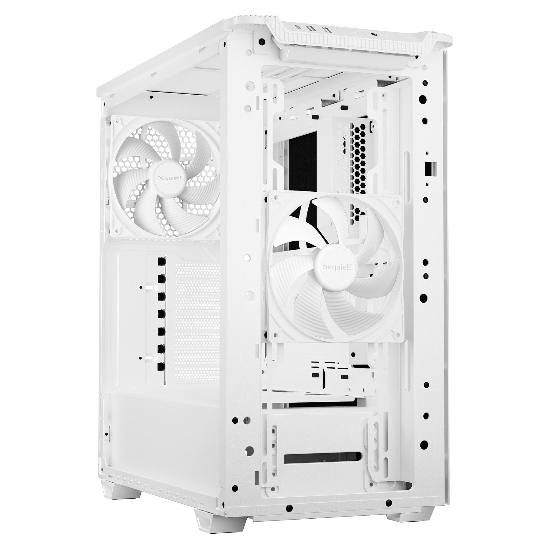 PC kućište BE QUIET! PURE BASE 501 Airflow Window White Midi Tower (ATX, micro ATX, Mini-ITX, 2x 3.5" bays, 5x 2.5" bays, bijelo)-2