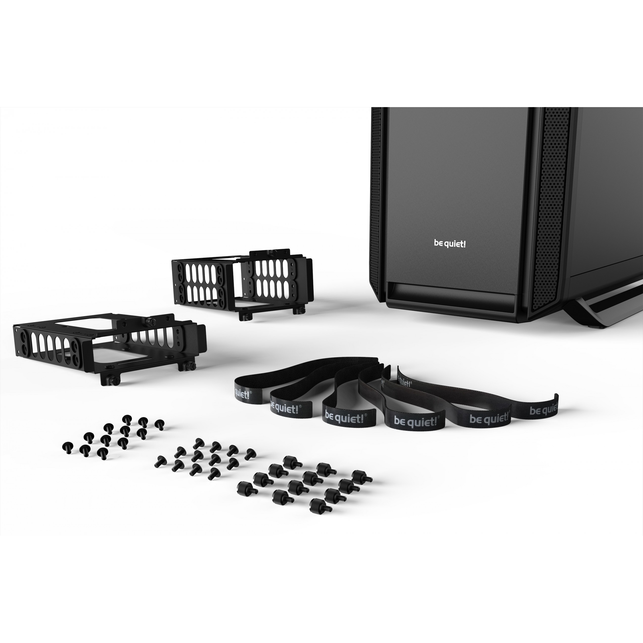 Kućište za računalo BE QUIET! Silent Base 802 Window Black Midi Tower (podržava ATX, EATX, micro ATX, Mini-ITX, tekuće hlađenje, 3x 3.5" utora, 7x 2.5" utora)-2