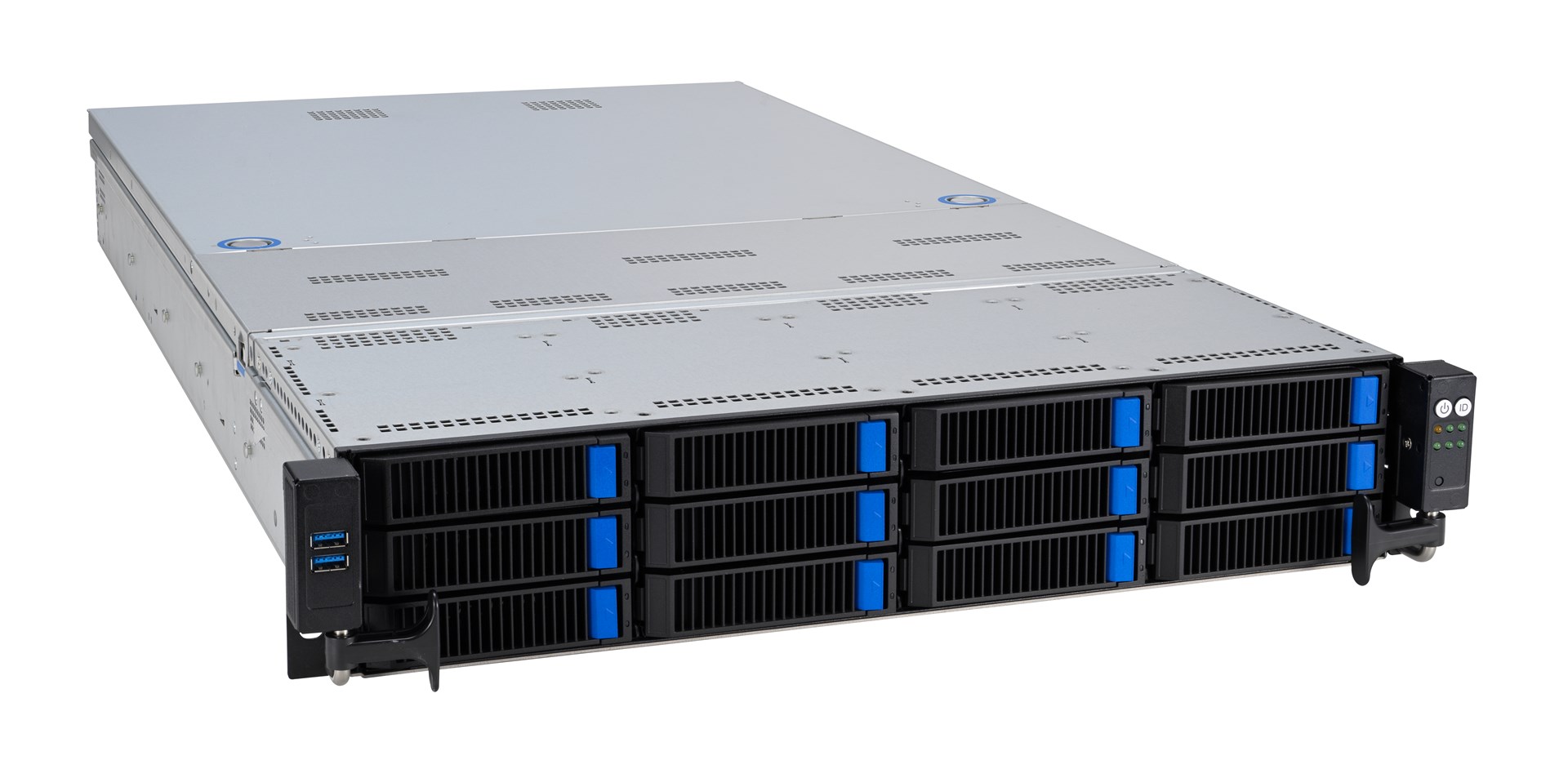 Platforma ASUS Rack RS720A-E12-RS12 AMD Epyc 9004 (2U, 8x NVMe, 4x SATA/SAS, 2xM.2, 4xGPU, 2x10Gbe, IPMI, 1+1 2600W)-0