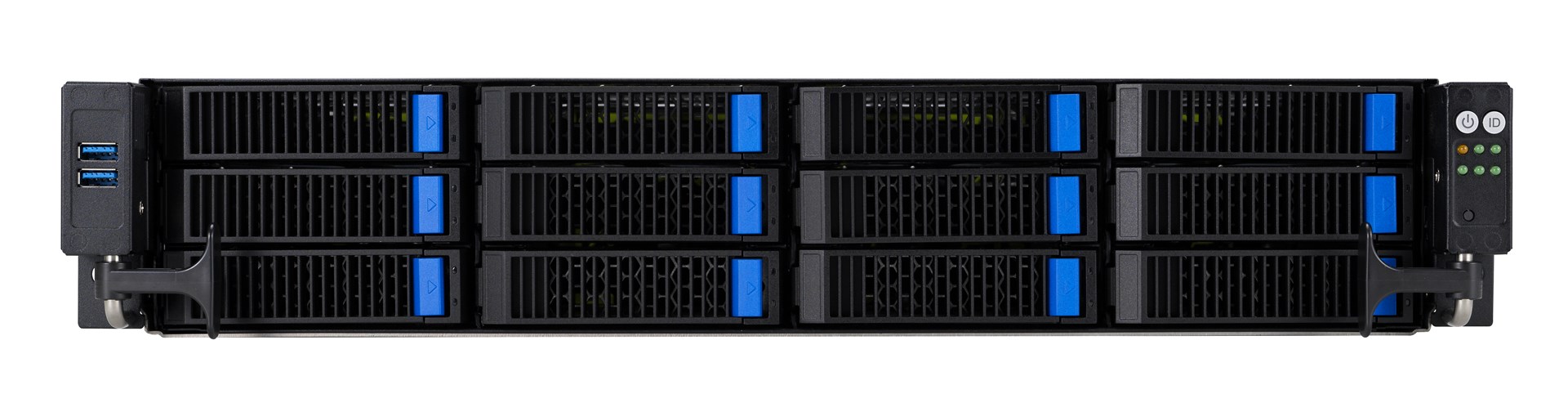 Platforma ASUS Rack RS720A-E12-RS12 AMD Epyc 9004 (2U, 8x NVMe, 4x SATA/SAS, 2xM.2, 4xGPU, 2x10Gbe, IPMI, 1+1 2600W)-4