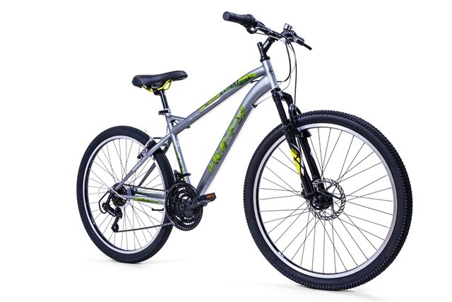 Brdski bicikl HUFFY Extent 26" (18 brzina, Shimano mjenjač, prednja disk kočnica) Srebrni-1