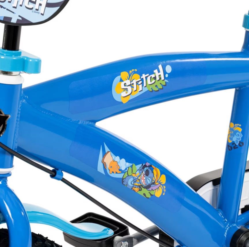 Dječji bicikl HUFFY Disney Stitch 14" (pomoćni kotači, prednja kočnica, za djecu 3-5 god)-5