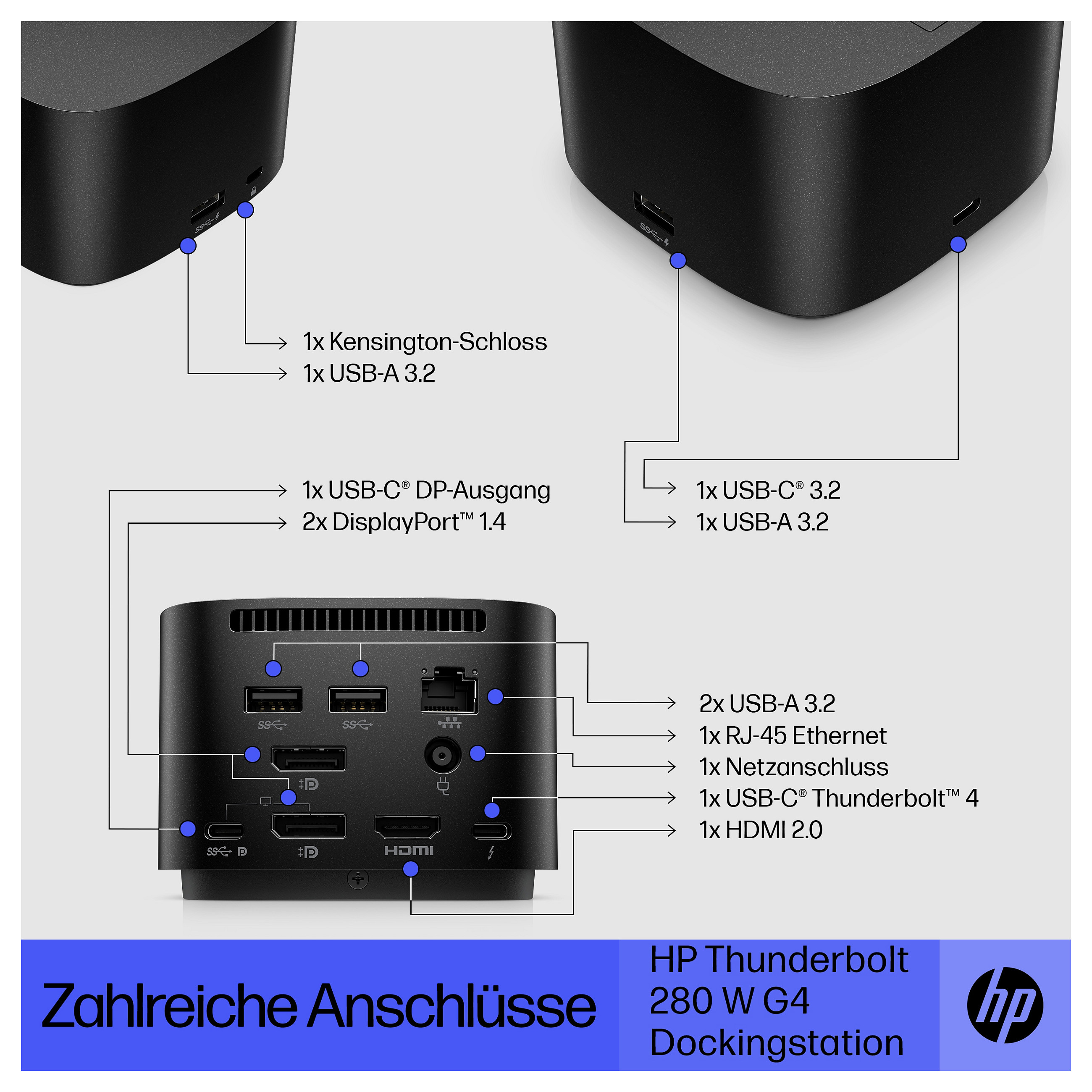 HP Thunderbolt Dock 280W G4 w/Combo Cable-14