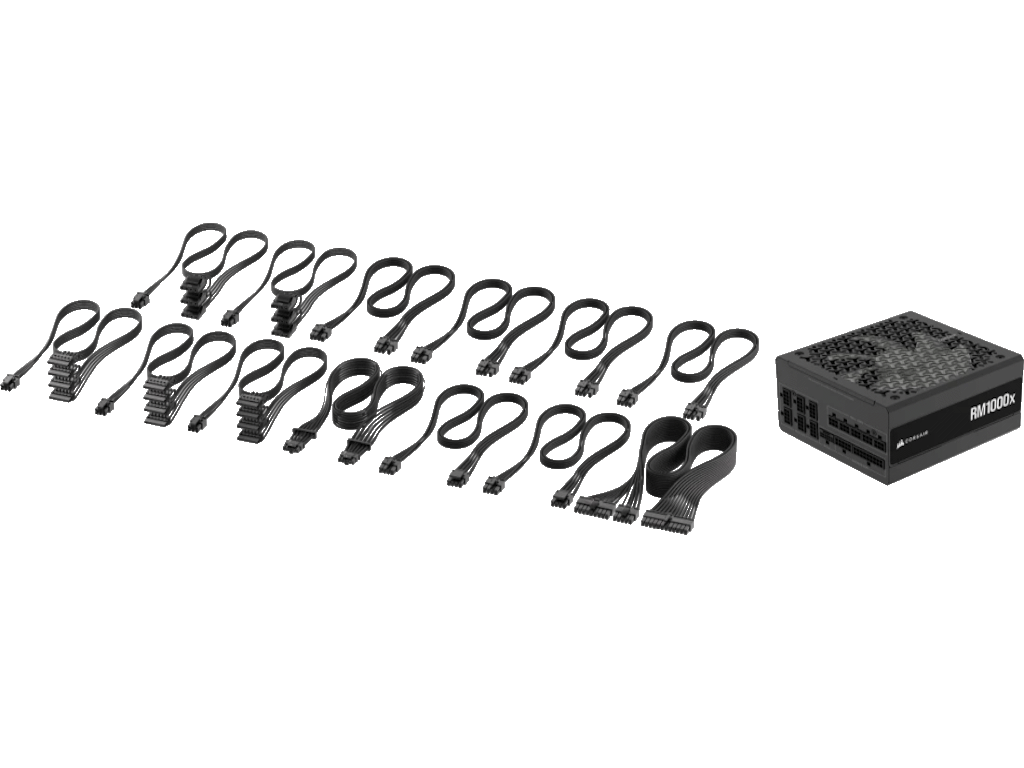 Napajanje CORSAIR RM1000x (1000 W, ATX, 24-pin, Crno)-0