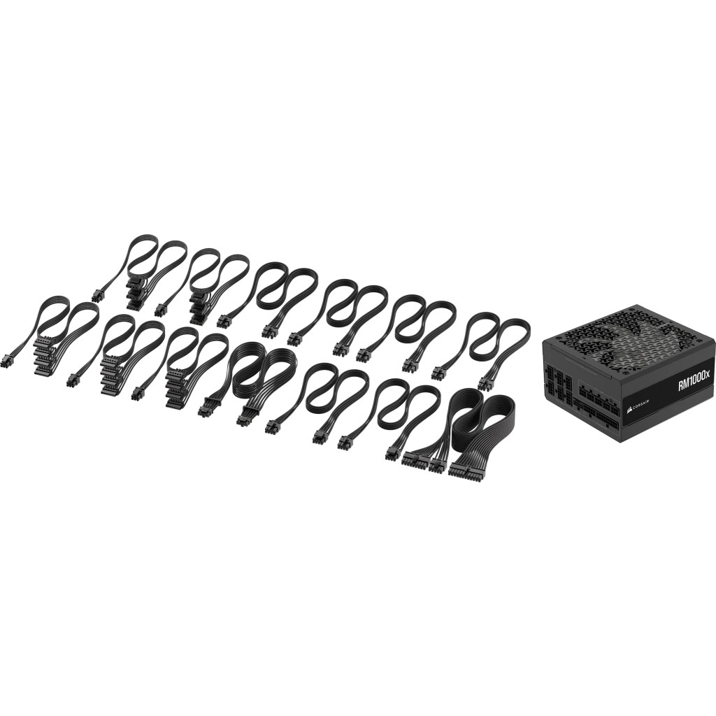 Napajanje CORSAIR RM1000x (1000 W, ATX, 24-pin, Crno)-6