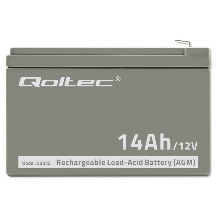 Qoltec 53045 AGM battery | 12V | 14Ah | max. 210A-4