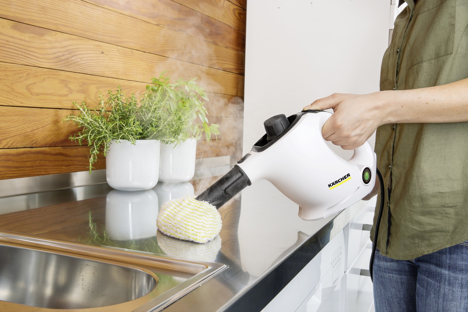 Kärcher SC 1 Cylinder steam cleaner 1200 W Black, White-3
