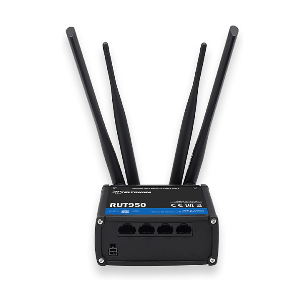Bežični ruter TELTONIKA RUT950 (Fast Ethernet, jednostruka frekvencija 2.4 GHz, 4G crni)-2