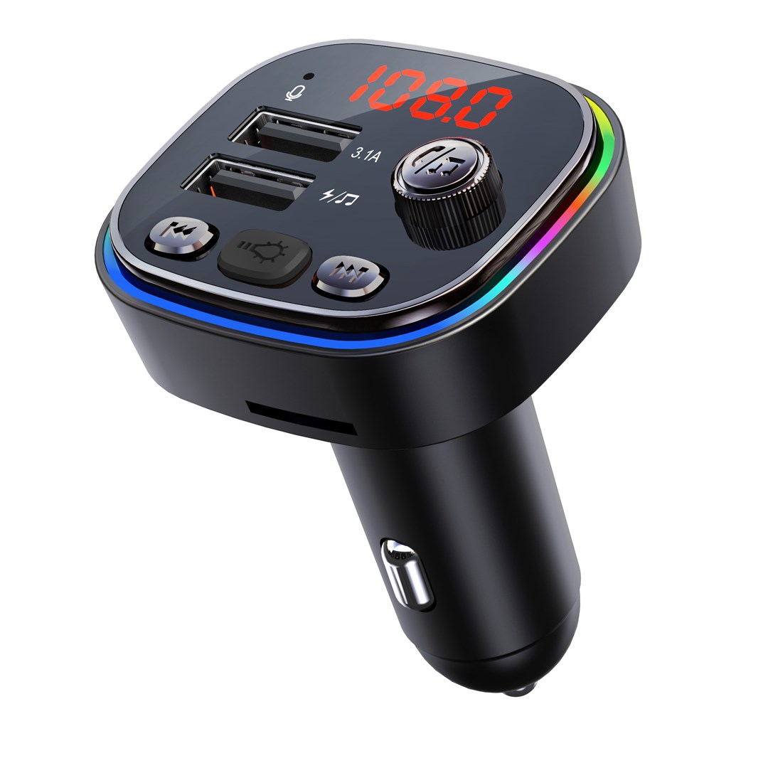 FM odašiljač VAKOSS TC-B439K (87.5 - 108 MHz, Bluetooth/USB) crna-3