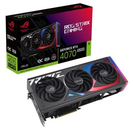 Grafička kartica ASUS ROG Strix GeForce RTX 4070 SUPER OC (12GB, NVIDIA RTX 4070 SUPER, 2640 MHz, 192 bit)-0