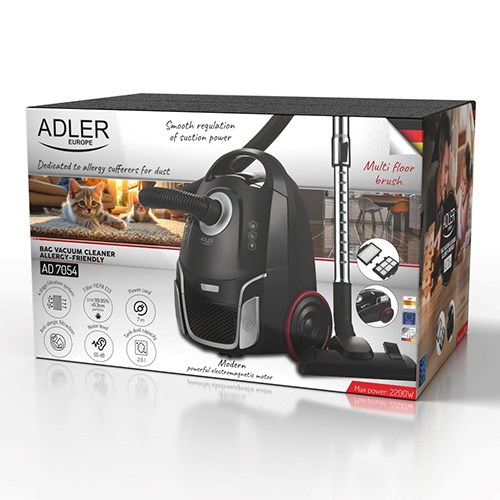 Usisavač ADLER AD 7054 (4-stupanjska filtracija, HEPA H13, Snaga usisavanja 17.000 Pa, Energetski razred A, Radni doseg 9 m)-12