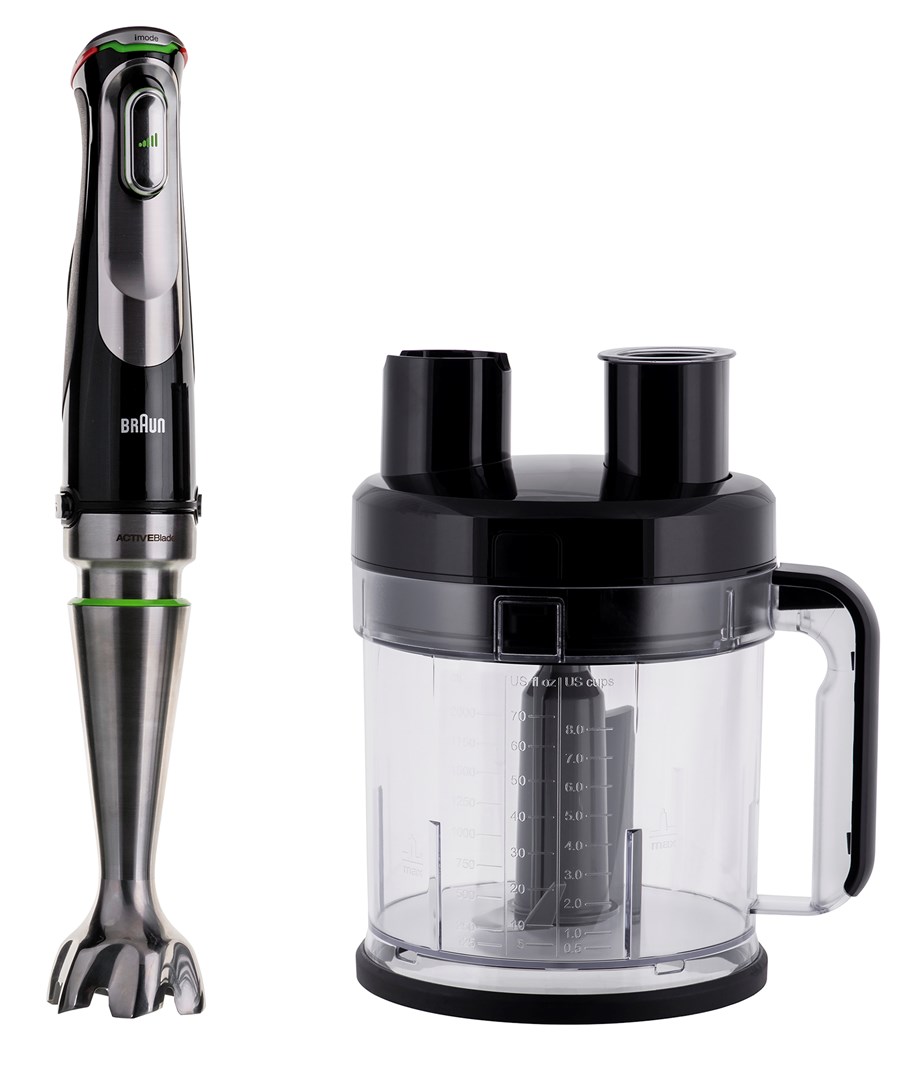 Štapni blender BRAUN MultiQuick 9 MQ 9195XLI (2 L, 1200 W, crni, nehrđajući čelik)-2